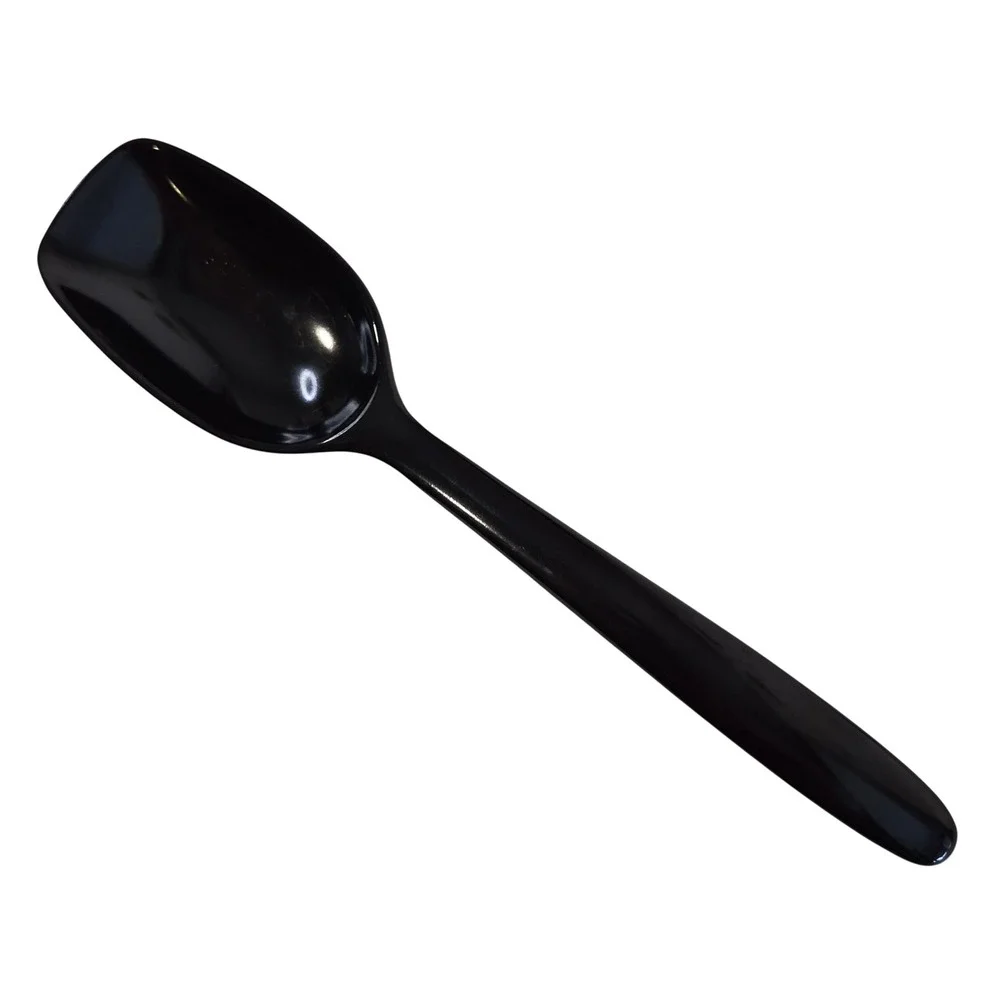 Hutzler Mini Solid Mixing Spoon Black Melamine Item 517 Vintage Thailand 7.5